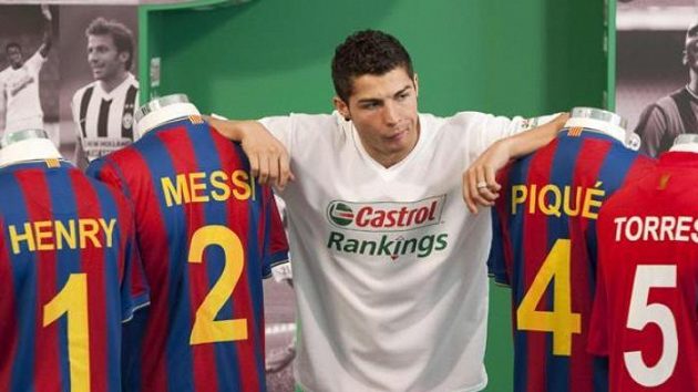 Portugalský fotbalista Realu Madrid Cristiano Ronaldo Portugalský fotbalista Realu Madrid Cristiano Ronaldo
