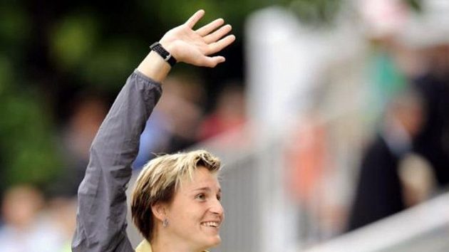Oštěpařka Barbora Špotáková při atletickém memoriálu Josefa Odložila na Julisce Oštěpařka Barbora Špotáková při atletickém memoriálu Josefa Odložila na Julisce