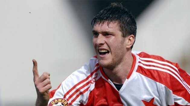 Útočník Slavie Pavel Fořt Útočník Slavie Pavel Fořt