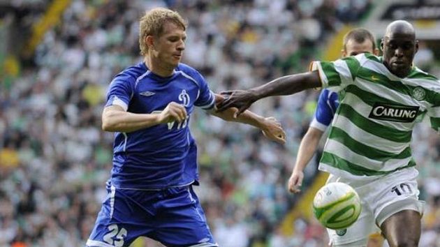 Marc-Antoine Fortune (vpravo) ještě v barvách z Celtiku Marc-Antoine Fortune (vpravo) ještě v barvách z Celtiku