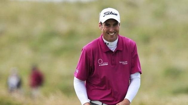 Anglický golfista Ross Fisher Anglický golfista Ross Fisher