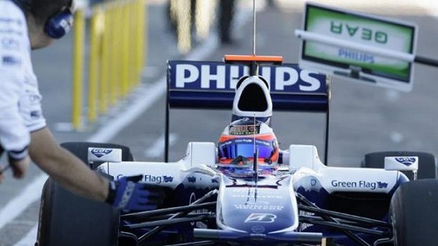 Rubens Barrichello ve voze Williamsu při testech ve Valencii Rubens Barrichello ve voze Williamsu při testech ve Valencii