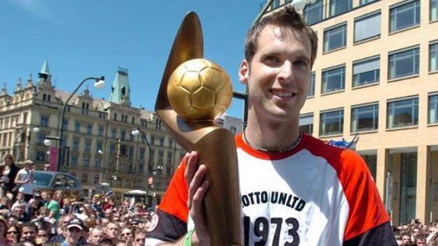 Petr Čech na reklamní akci v Praze Petr Čech na reklamní akci v Praze