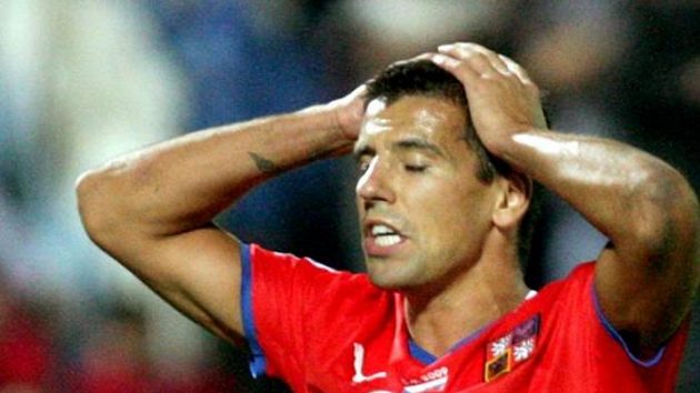 Milan Baroš, v danou chvíli jediná Bílkova spása... Milan Baroš, v danou chvíli jediná Bílkova spása...