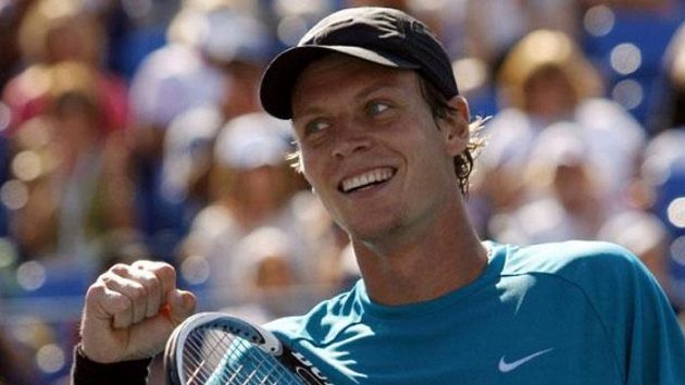 Tenista Tomáš Berdych se raduje Tenista Tomáš Berdych se raduje