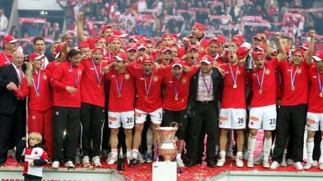 Díky zisku mistrovského titulu byli fotbalisté Slavie nasazeni. Díky zisku mistrovského titulu byli fotbalisté Slavie nasazeni.