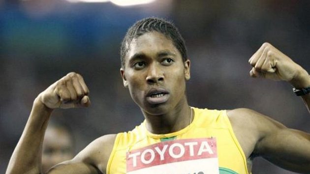 Jihoafrická běžkyně Caster Semenyaová na MS v Berlíně. Jihoafrická běžkyně Caster Semenyaová na MS v Berlíně.