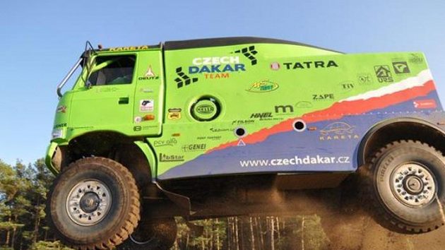 Marek Spáčil ve svém kamiónu Tatra Marek Spáčil ve svém kamiónu Tatra