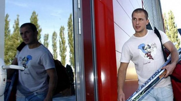 Útočník Petr Vampola na srazu české hokejové reprezentace Útočník Petr Vampola na srazu české hokejové reprezentace