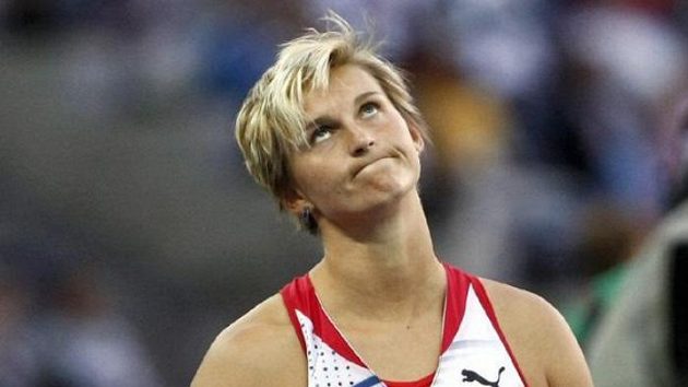 Oštěpařka Barbora Špotáková během finále mistrovství světa v Berlíně Oštěpařka Barbora Špotáková během finále mistrovství světa v Berlíně