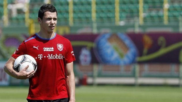 Marek Suchý na tréninku fotbalové reprezentace. Marek Suchý na tréninku fotbalové reprezentace.