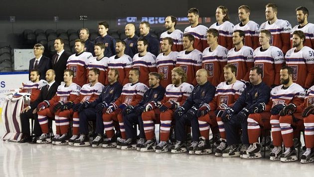 Oficiální fotografování české reprezentace na tréninku při MS v Paříži. Oficiální fotografování české reprezentace na tréninku při MS v Paříži.
