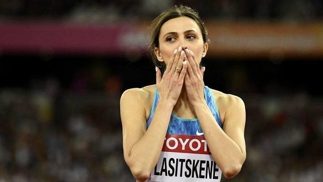 Hvězdná výškařka Maria Lasickeneová. Hvězdná výškařka Maria Lasickeneová.