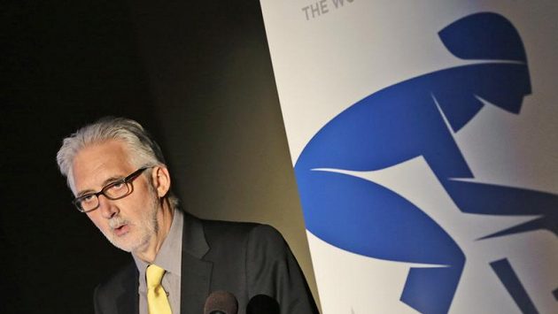 Šéf Mezinárodní cyklistické unie (UCI) Brian Cookson. Šéf Mezinárodní cyklistické unie (UCI) Brian Cookson.