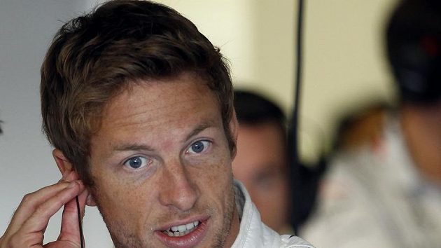 Jezdec McLarenu James Button v Monze. Jezdec McLarenu James Button v Monze.