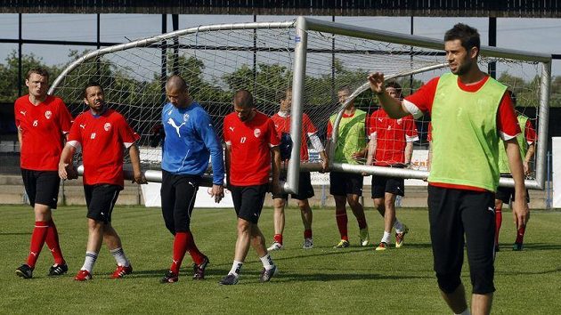 Fotbalisté Plzně na tréninku Fotbalisté Plzně na tréninku