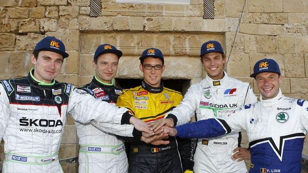 Zleva Kopecký, Hänninen, Neuville, Mikkelsen a Loix Zleva Kopecký, Hänninen, Neuville, Mikkelsen a Loix