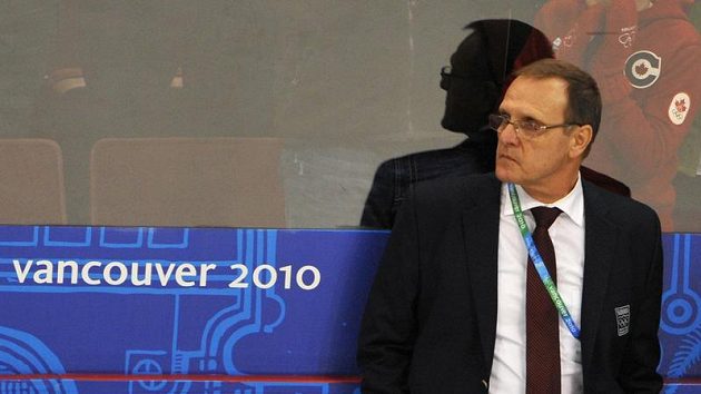 Trenér slovenských hokejistů Ján Filc Trenér slovenských hokejistů Ján Filc