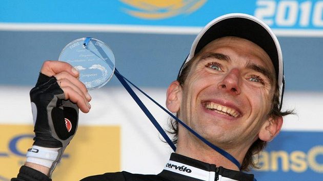 Španělský cyklista Xavier Tondó na archivním snímku z března 2011 ze závodu Paříž - Nice. Španělský cyklista Xavier Tondó na archivním snímku z března 2011 ze závodu Paříž - Nice.