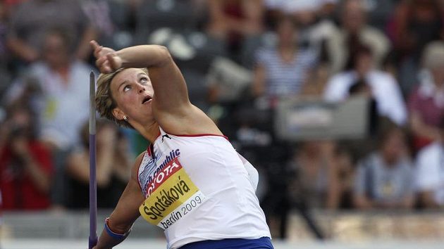 Oštěpařka Barbora Špotáková během kvalifikace na MS v Berlíně Oštěpařka Barbora Špotáková během kvalifikace na MS v Berlíně