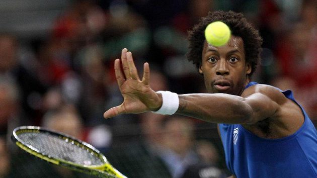 Francouzský tenista Gael Monfils ve finále Davisova poháru Francouzský tenista Gael Monfils ve finále Davisova poháru