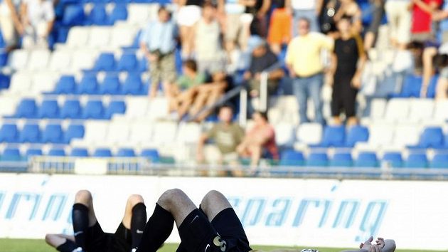 Zklamaný obránce Baníku Ostrava Aleš Neuwirth Zklamaný obránce Baníku Ostrava Aleš Neuwirth