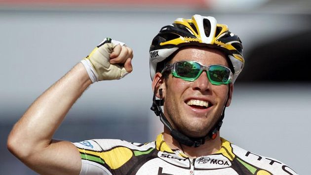 Britský cyklista stáje Columbia Mark Cavendish Britský cyklista stáje Columbia Mark Cavendish