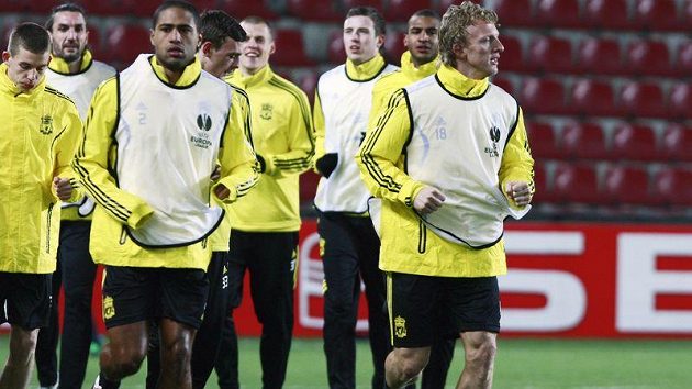 Fotbalisté Liverpoolu na tréninku Fotbalisté Liverpoolu na tréninku