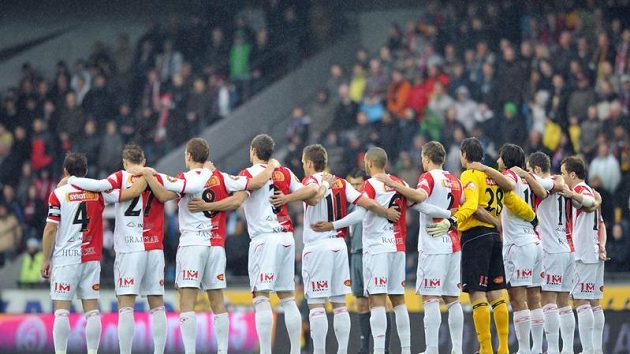 Fotbalisté Slavie - ilustrační foto Fotbalisté Slavie - ilustrační foto