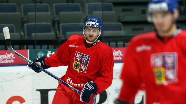 Jan Marek na tréninku reprezentace Jan Marek na tréninku reprezentace