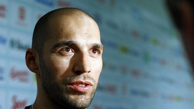 Hokejový obránce Michal Rozsíval Hokejový obránce Michal Rozsíval