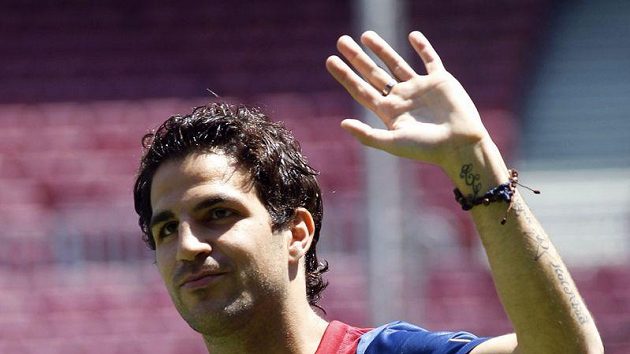 Cesc Fabregas v dresu Barcelony. Cesc Fabregas v dresu Barcelony.