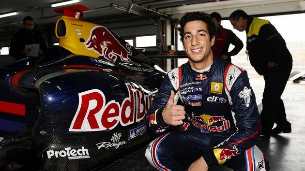 Automobilový závodník Daniel Ricciardo Automobilový závodník Daniel Ricciardo
