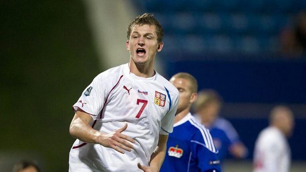 Tomáš Necid v utkání proti Lichtenštejnsku Tomáš Necid v utkání proti Lichtenštejnsku