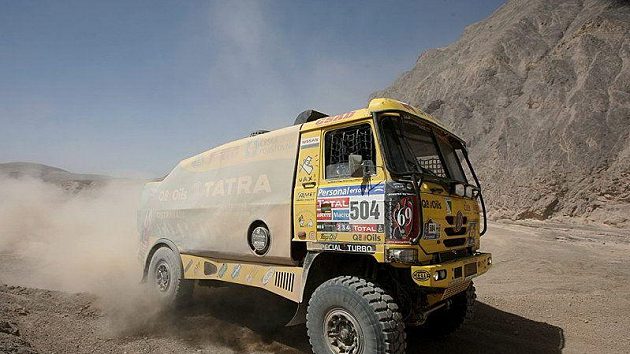 Tatra Aleše Lopraise při Rallye Dakar. Tatra Aleše Lopraise při Rallye Dakar.