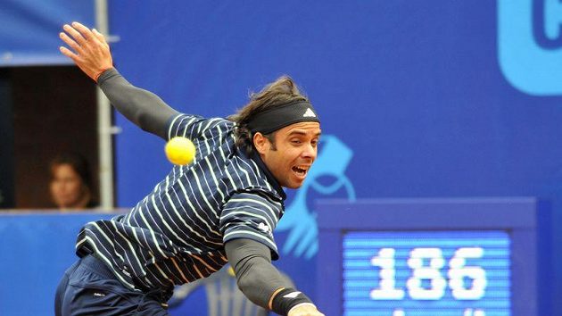 Chilský tenista Fernando Gonzalez na turnaji Prague Open Chilský tenista Fernando Gonzalez na turnaji Prague Open