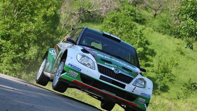 Juho Hänninen ve voze Škoda Fabia Juho Hänninen ve voze Škoda Fabia