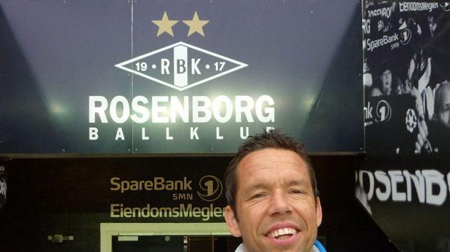 Pavel Horváth na stadionu Rosenborgu Trondheimu Pavel Horváth na stadionu Rosenborgu Trondheimu