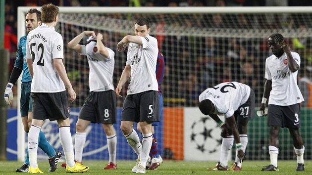 Zklamaní fotbalisté Arsenalu Zklamaní fotbalisté Arsenalu