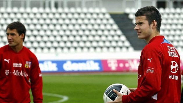 Daniel Pudil na tréninku národního týmu Daniel Pudil na tréninku národního týmu