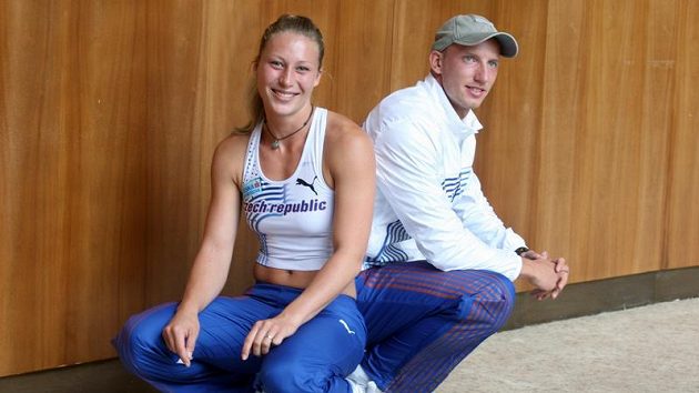 Atleti Jiřina Ptáčníková a Petr Svoboda Atleti Jiřina Ptáčníková a Petr Svoboda