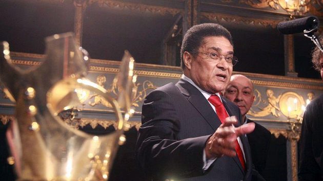 Bývalý fotbalista Eusébio na vyhlášení ankety Fotbalista roku Bývalý fotbalista Eusébio na vyhlášení ankety Fotbalista roku
