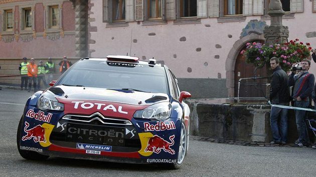 Sebastien Loeb během Francouzské rallye Sebastien Loeb během Francouzské rallye