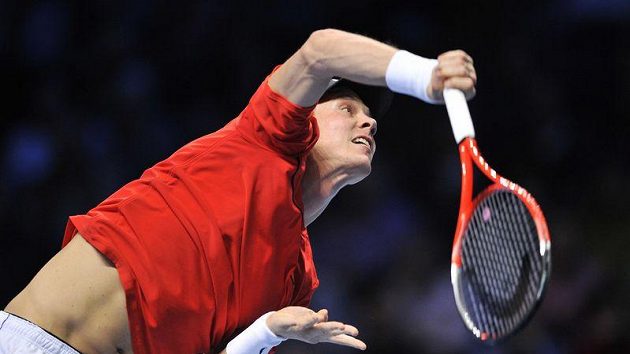 Tomáš Berdych na Turnaji mistrů v Londýně. Tomáš Berdych na Turnaji mistrů v Londýně.