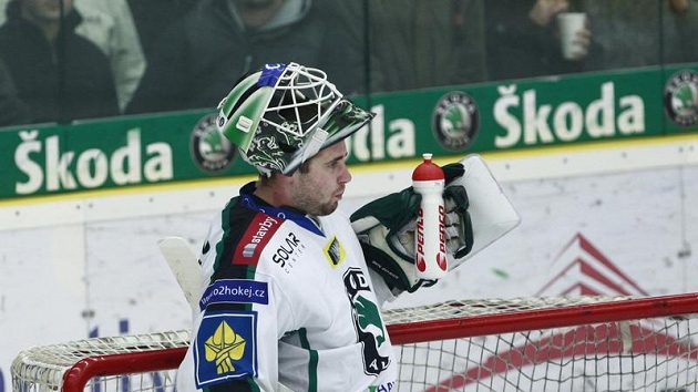 Boleslavský brankář Marek Schwarz Boleslavský brankář Marek Schwarz