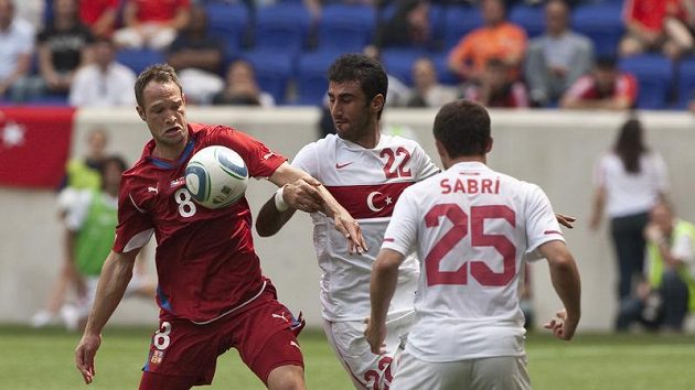 Jan Polák v zápase s Tureckem. Jan Polák v zápase s Tureckem.