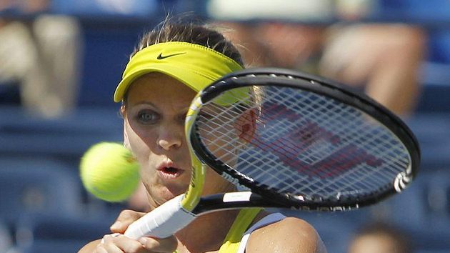 Česká tenistka Lucie Šafářová v zápase druhého kola US Open proti Američance Madison Keysové. Česká tenistka Lucie Šafářová v zápase druhého kola US Open proti Američance Madison Keysové.