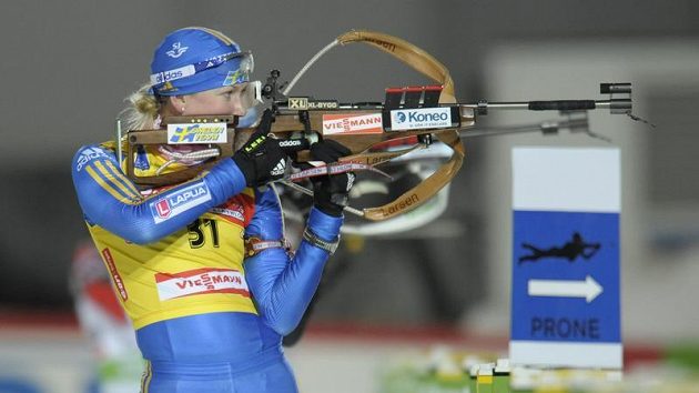Švédská biatlonistka Helena Jonssonová v Östersundu Švédská biatlonistka Helena Jonssonová v Östersundu