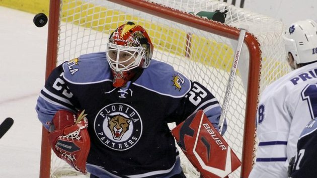 Gólman Floridy Tomáš Vokoun v zápase s Torontem Gólman Floridy Tomáš Vokoun v zápase s Torontem