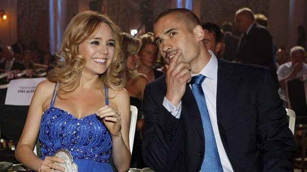 Tomáš Plekanec s manželkou Lucií na vyhlášení Zlaté hokejky Tomáš Plekanec s manželkou Lucií na vyhlášení Zlaté hokejky